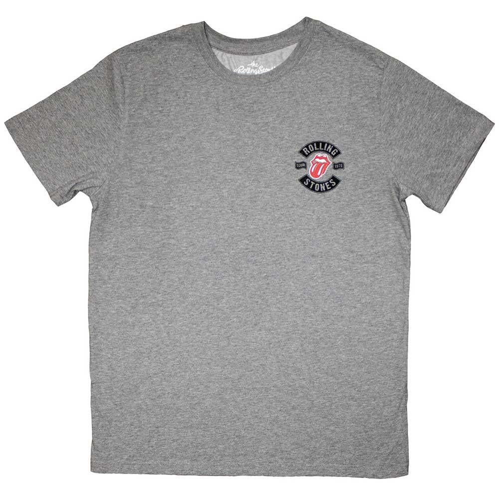 Grey - Front - The Rolling Stones Unisex Adult Tour ´78 Mini Logo T-Shirt