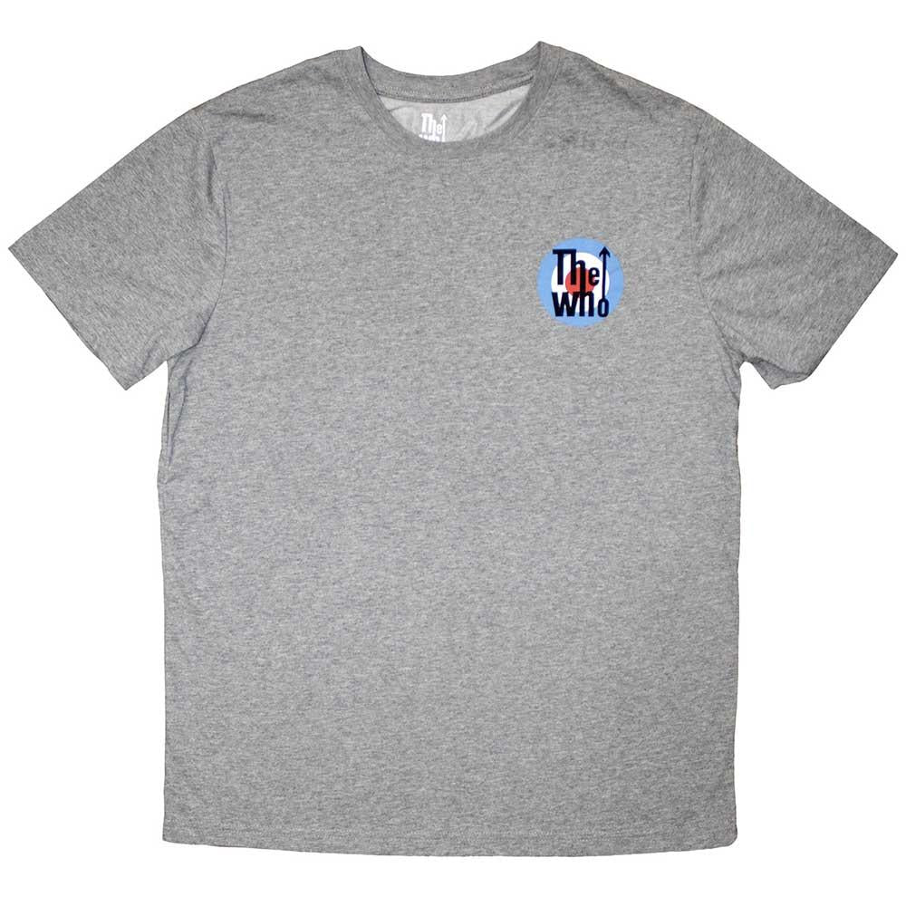 Grey - Front - The Who Unisex Adult Target Logo Mini T-Shirt