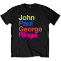 Black - Front - The Beatles Unisex Adult JPG&R Pepper Suit T-Shirt