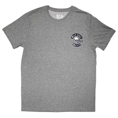 Grey - Front - Black Label Society Unisex Adult Mini Skull Logo T-Shirt