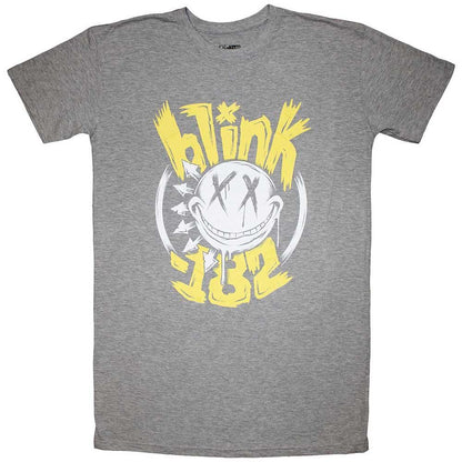 Grey - Front - Blink 182 Womens-Ladies Big Smile T-Shirt