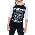 Black-White - Front - Ramones Womens-Ladies First World Tour 1978 Raglan T-Shirt