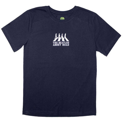 Navy Blue - Front - The Beatles Unisex Adult Mini Abbey Road Crossing Silhouette T-Shirt
