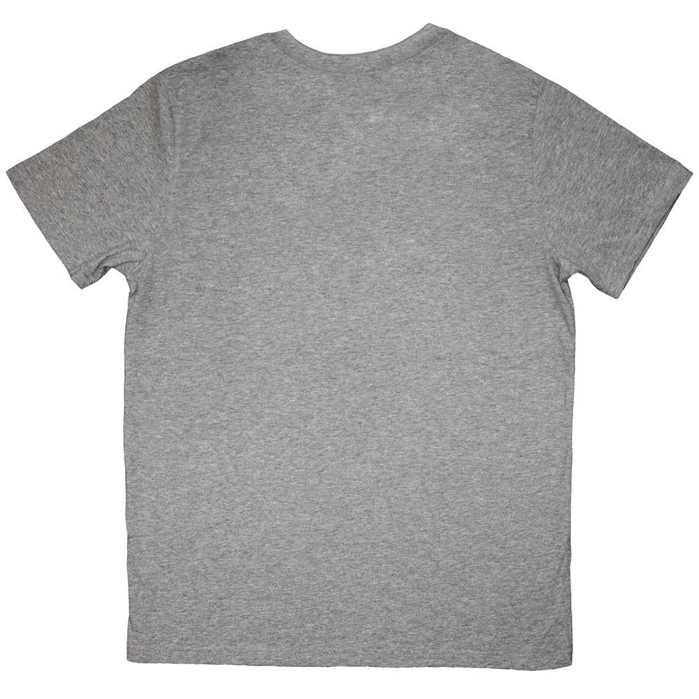 Grey - Back - The Cure Unisex Adult Mini Logo T-Shirt