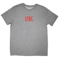 Grey - Front - The Cure Unisex Adult Mini Logo T-Shirt
