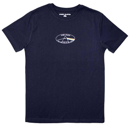 Navy Blue - Front - Pink Floyd Unisex Adult Dark Side Of The Moon T-Shirt