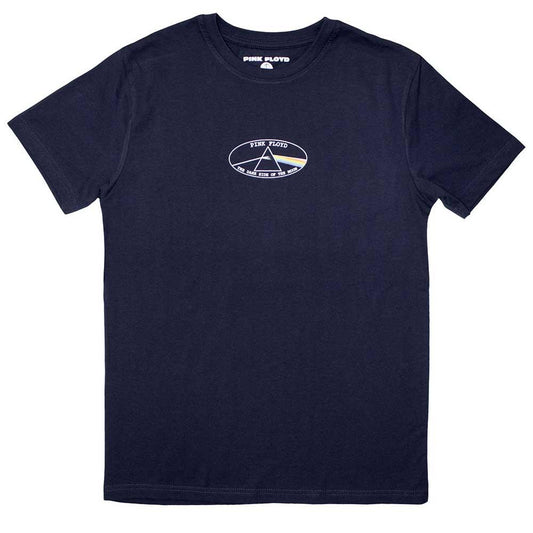 Navy Blue - Front - Pink Floyd Unisex Adult Dark Side Of The Moon T-Shirt