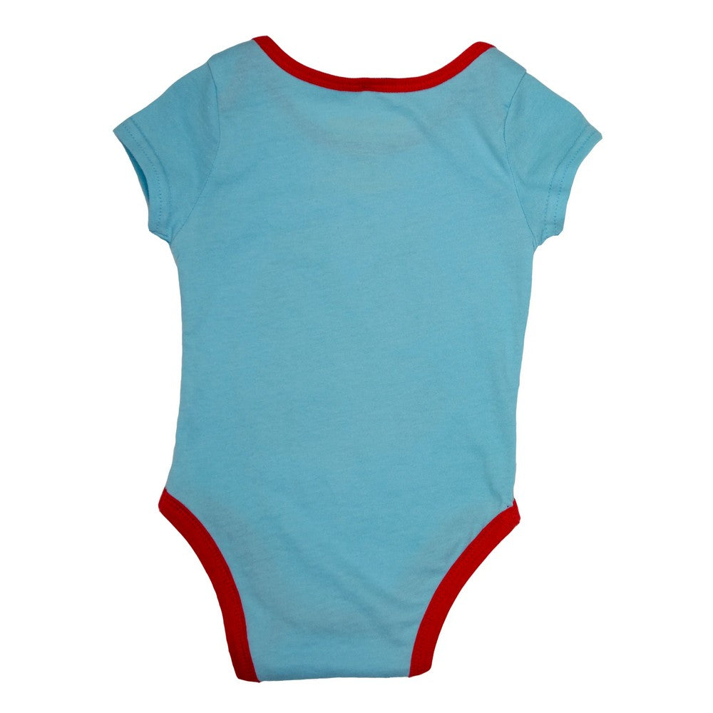 Light Blue - Back - The Beatles Toddler Yellow Submarine Porthole Babygrow