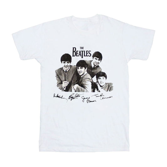 White - Front - The Beatles Unisex Adult Signature T-Shirt