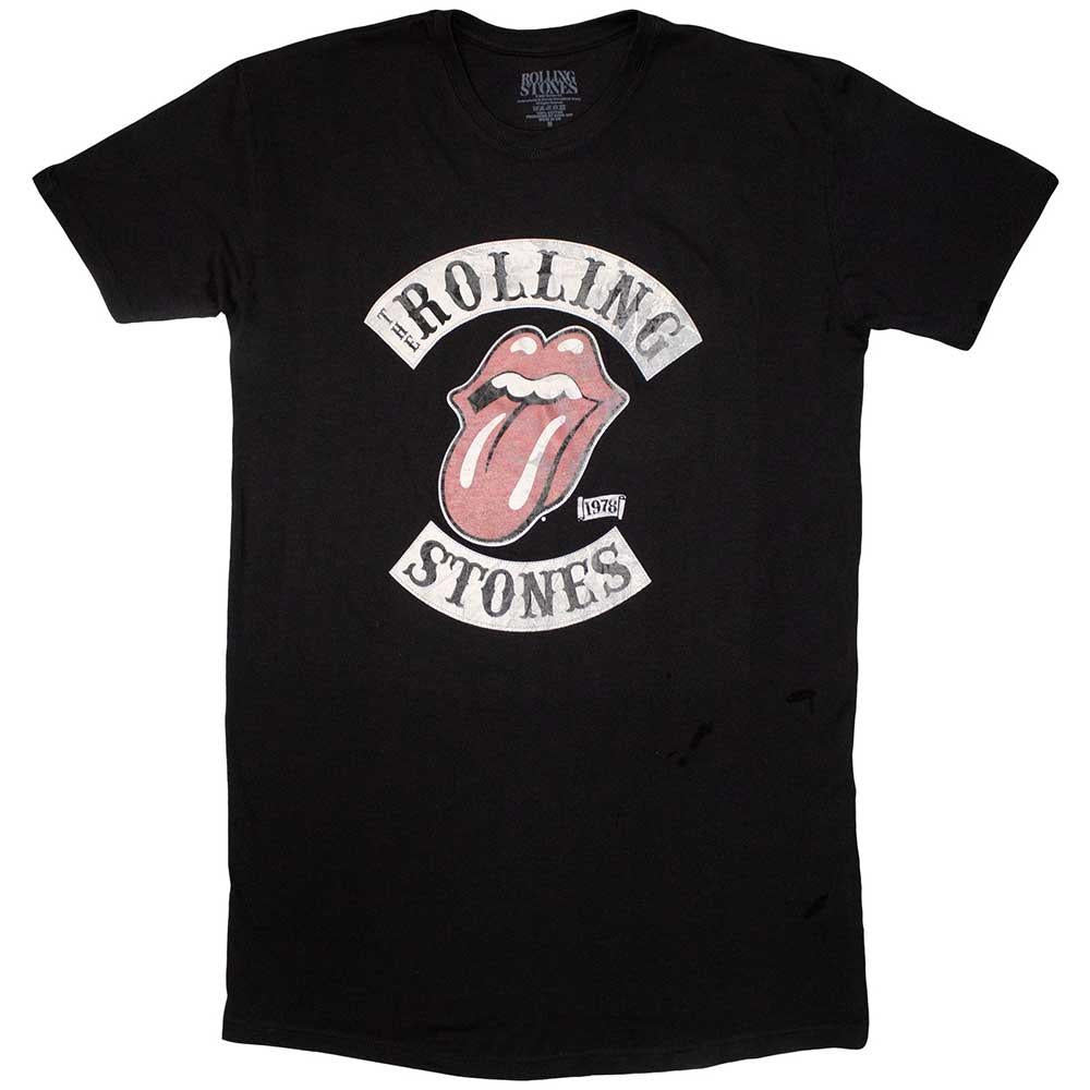 Black - Front - The Rolling Stones Womens-Ladies Tour ´78 T-Shirt Dress