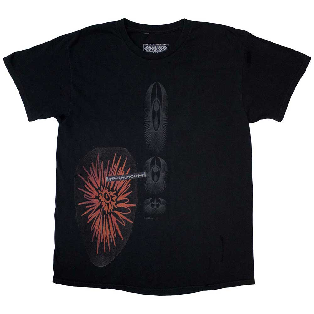 Black - Front - Travis Scott Unisex Adult Summer Run 2023 Stockholm T-Shirt