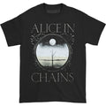Black - Front - Alice In Chains Unisex Adult Moon T-Shirt
