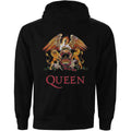 Black - Back - Queen Unisex Adult Classic Zipped Long-Sleeved Hoodie