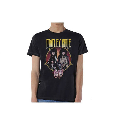 Black - Front - Motley Crue Unisex Adult Theatre Pentagram T-Shirt