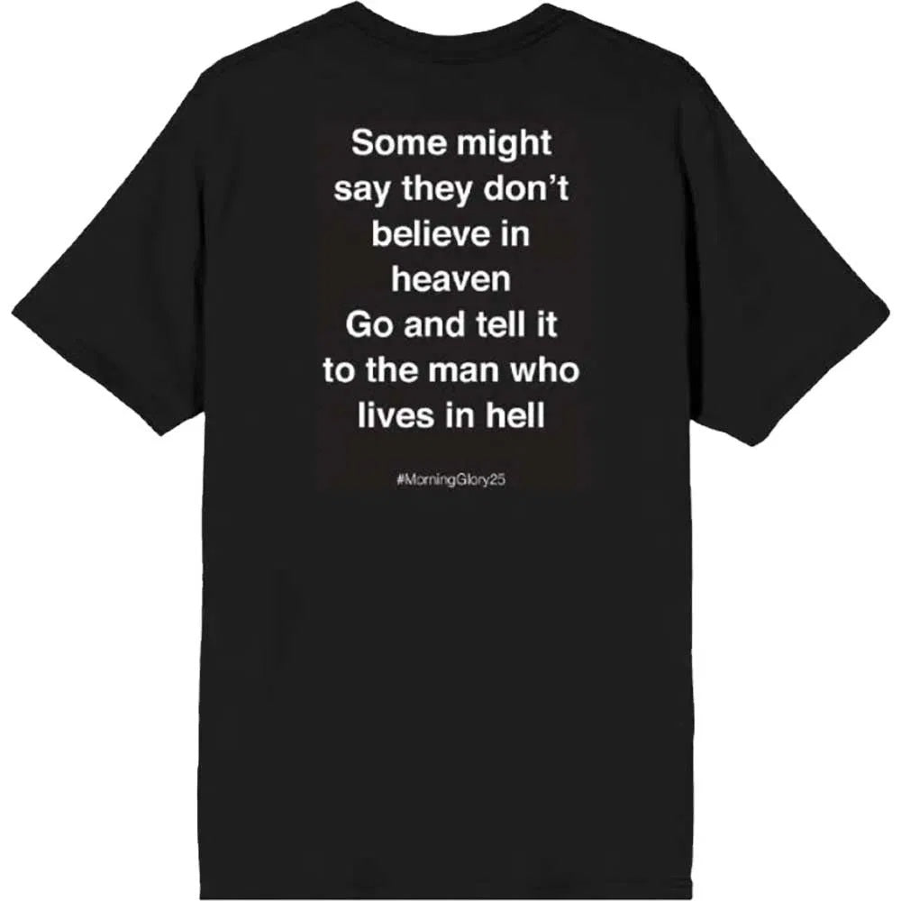 Black - Back - Oasis Unisex Adult Some Might Say Lyric Back Print T-Shirt