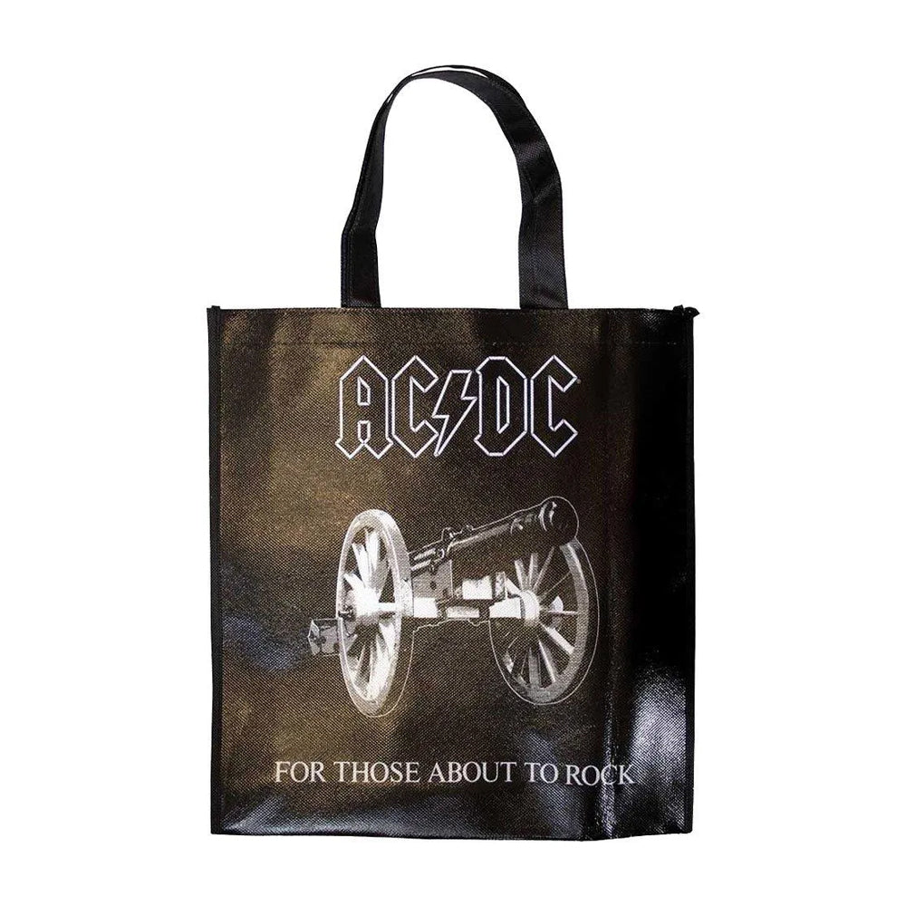 Black - Front - AC-DC About To Rock Eco Friendly Bag
