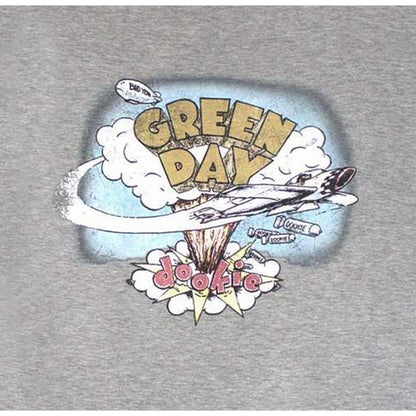 Grey - Back - Green Day Womens-Ladies Vintage Dookie T-Shirt