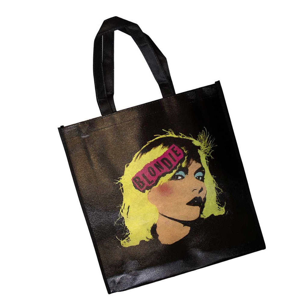 Black - Back - Blondie Punk Logo Eco Friendly Bag