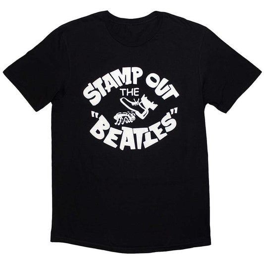 Black - Front - The Beatles Unisex Adult Stamp Out The T-Shirt