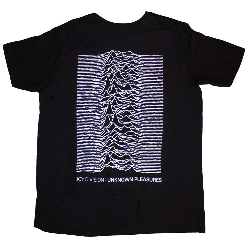 Black - Back - Joy Division Unisex Adult Pulsar Pocket Wave Back Print T-Shirt