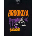 Black-Orange - Side - Biggie Smalls Unisex Adult Brooklyn T-Shirt
