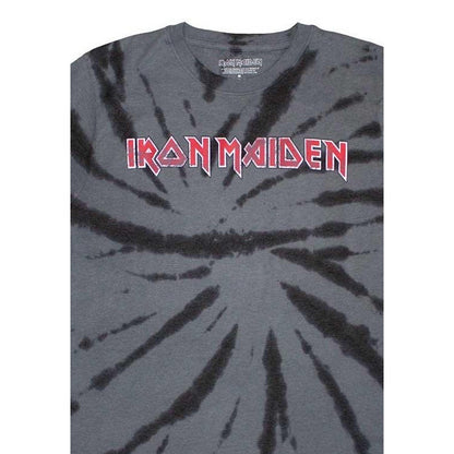 Charcoal Grey - Back - Iron Maiden Unisex Adult Logo T-Shirt