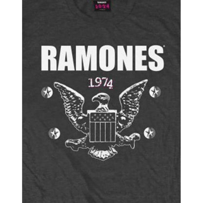 Charcoal Grey - Lifestyle - Ramones Unisex Adult 1974 Eagle T-Shirt