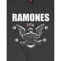 Charcoal Grey - Lifestyle - Ramones Unisex Adult 1974 Eagle T-Shirt
