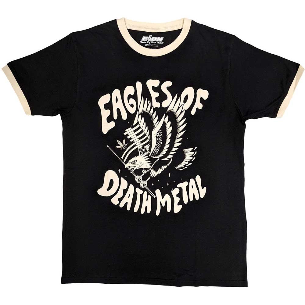Black - Front - Eagles Of Death Metal Unisex Adult Eagle Ringer T-Shirt
