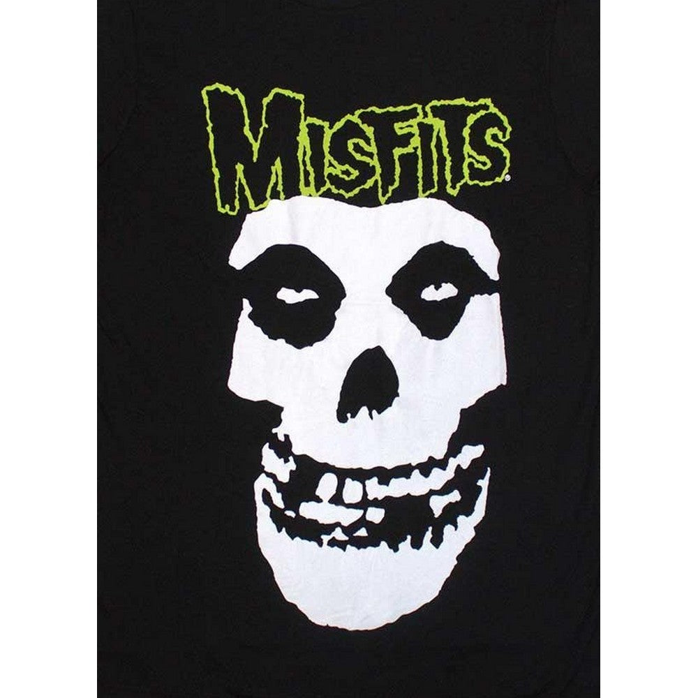 Black - Back - Misfits Unisex Adult Skull & Logo T-Shirt