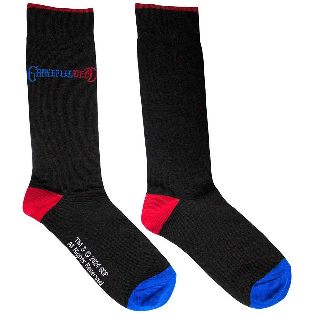 Black - Front - Grateful Dead Unisex Adult Logo Socks