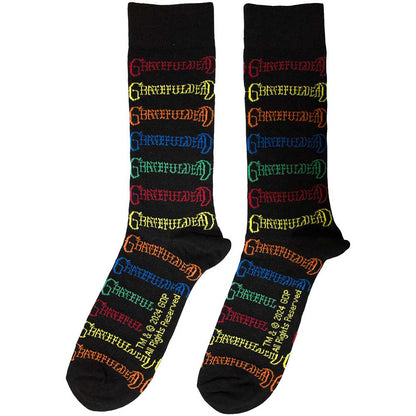 Black - Back - Grateful Dead Unisex Adult Logo Socks