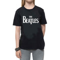 Black - Side - The Beatles Childrens-Kids Drop Logo T-Shirt