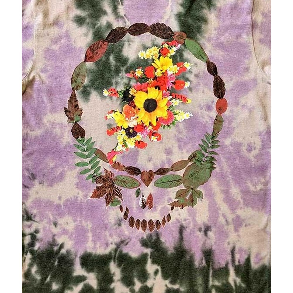 Natural - Back - Grateful Dead Unisex Adult Dead Leaves & Bouquet T-Shirt
