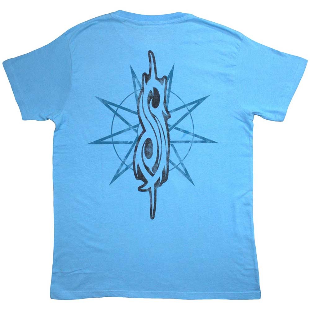 Blue - Back - Slipknot Unisex Adult The End So Far Band Back Print T-Shirt