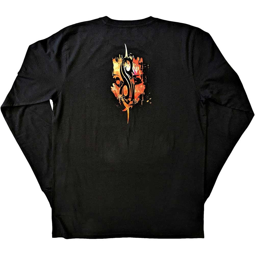 Black - Back - Slipknot Unisex Adult The End So Far Pepper Back Print Long-Sleeved T-Shirt