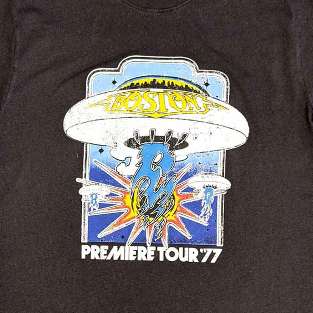 Black - Back - Boston Unisex Adult Premiere Tour T-Shirt