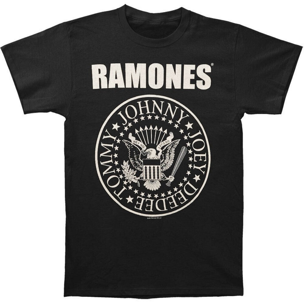 Black - Front - Ramones Unisex Adult Hey Ho Back Print T-Shirt
