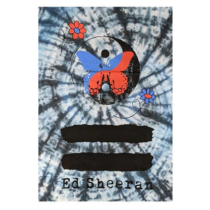 White - Back - Ed Sheeran Unisex Adult Yin Yang Butterfly T-Shirt
