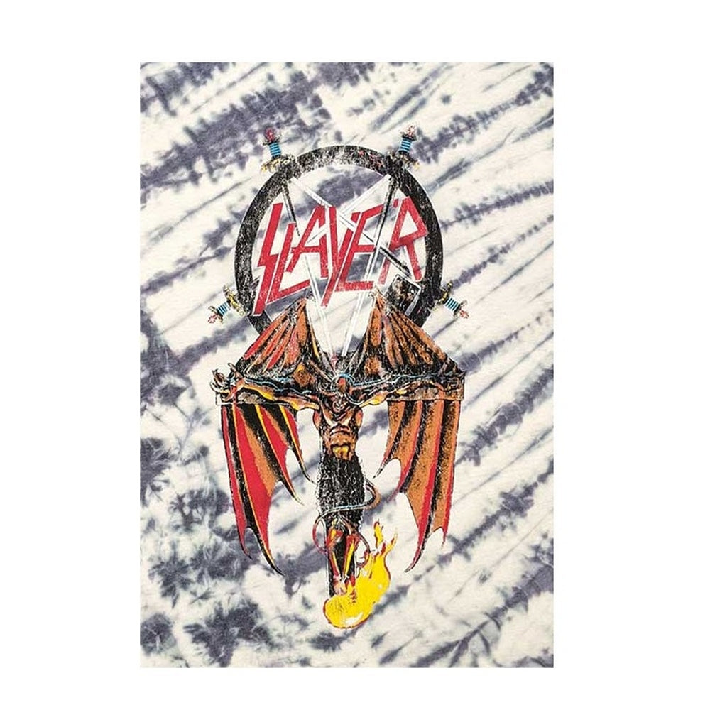 White - Back - Slayer Unisex Adult Winged Crucifix T-Shirt