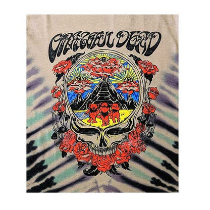 Sand - Back - Grateful Dead Unisex Adult Eye Clouds T-Shirt