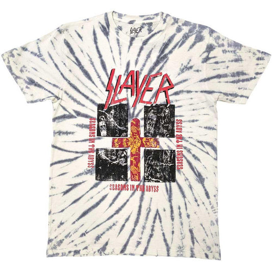 White - Front - Slayer Unisex Adult Quad Seasons T-Shirt