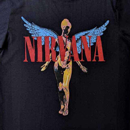 Black - Back - Nirvana Childrens-Kids Angelic T-Shirt