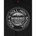 Black - Side - Ramones Unisex Adult Rock ´n Roll High School Bowery New York T-Shirt