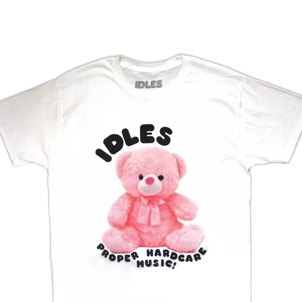 White - Back - Idles Unisex Adult Proper Hardcore T-Shirt