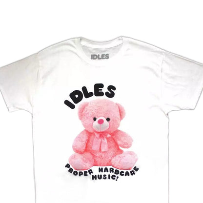 White - Back - Idles Unisex Adult Proper Hardcore T-Shirt