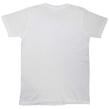 White - Back - Oasis Unisex Adult Definitely Maybe Line Drawing T-Shirt