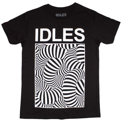 Black - Front - Idles Unisex Adult Psych Tubes T-Shirt