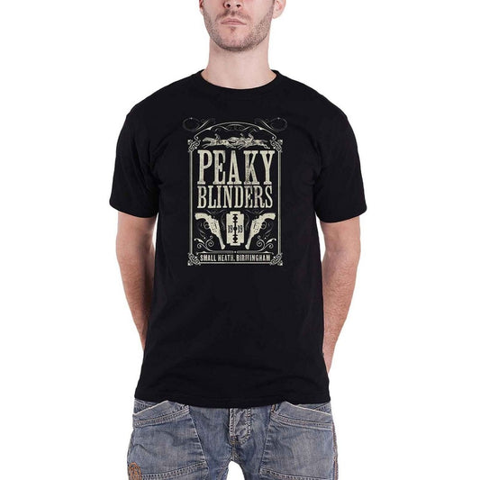 Black - Front - Peaky Blinders Unisex Adult Soundtrack T-Shirt