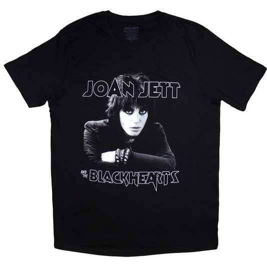 Black - Front - Joan Jett & The Black Hearts Unisex Adult Photograph T-Shirt